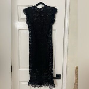 Lace/slip dress 👗💕